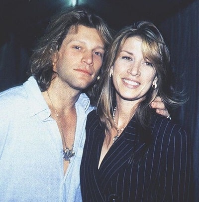 A picture of Jon Bon Jovi with his wife, Dorothea Hurley back in their youth.